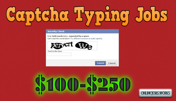 FREE Captcha Typing Jobs in India Daily PayPal Payment